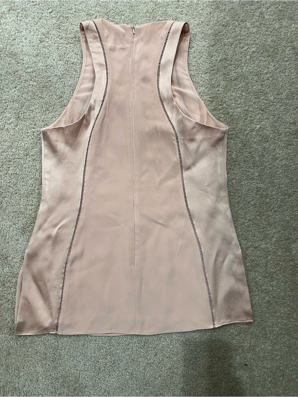 Reiss Dusty Pink Sleeveless Shell Top - Picture 11 of 14